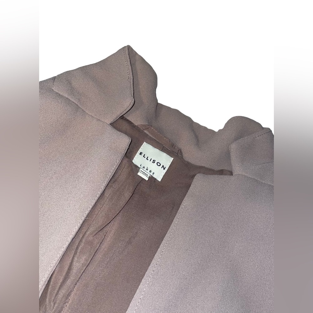 Ellison Mauve Notched Open-Front Blazer - image 4